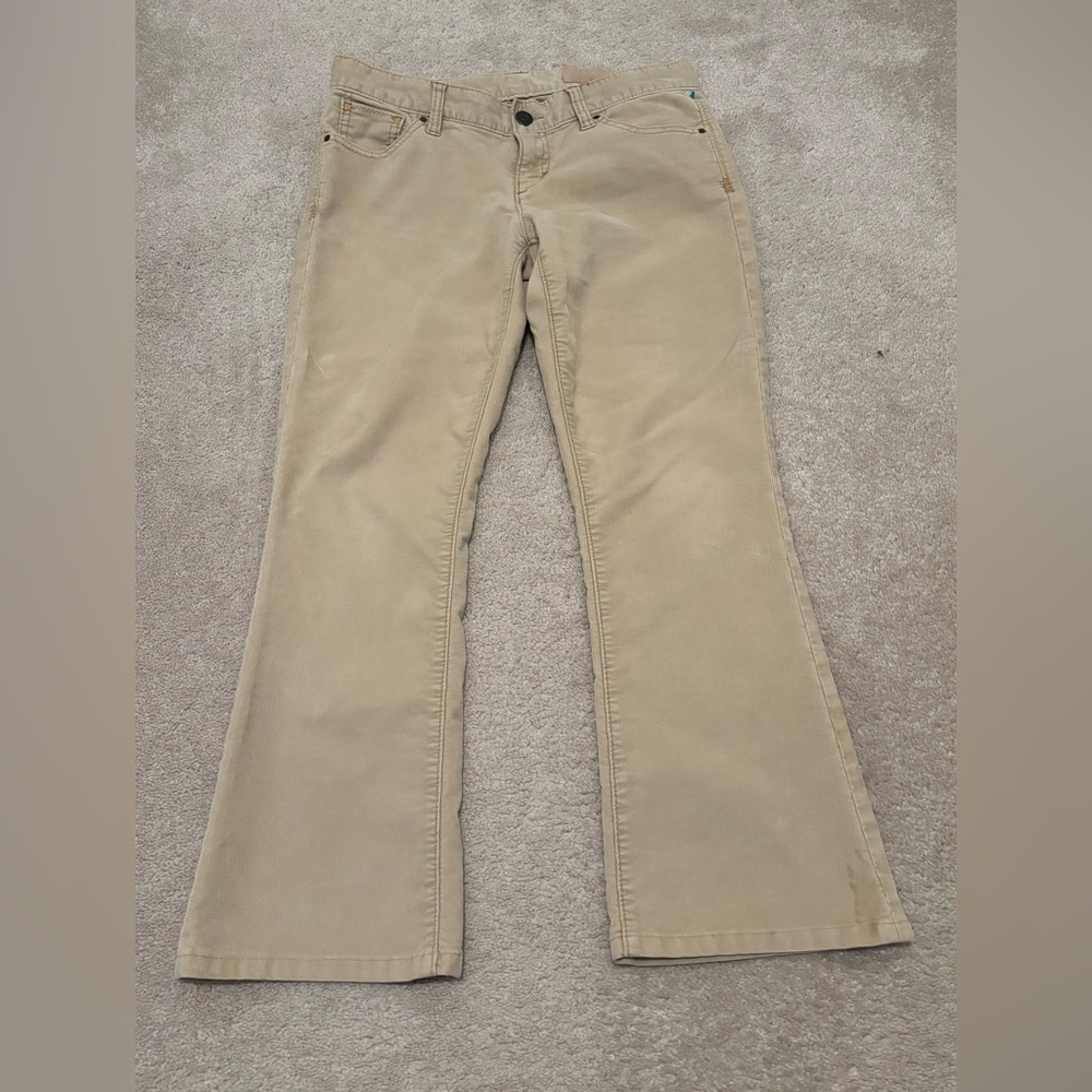 Vintage Gap 1969 Limited Edition Women’s 6 Corduroy Y2K Khaki Flare Pants